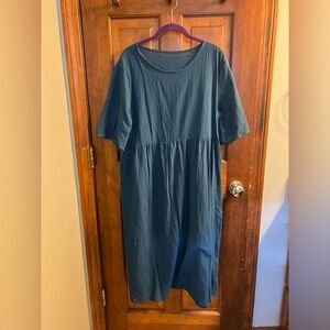100% cotton maxi dress